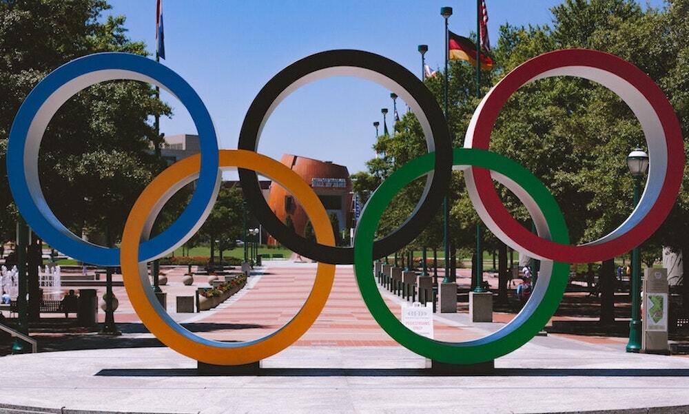 Olympic Rings at Centennial Olympic Park in Atlanta, Georgia