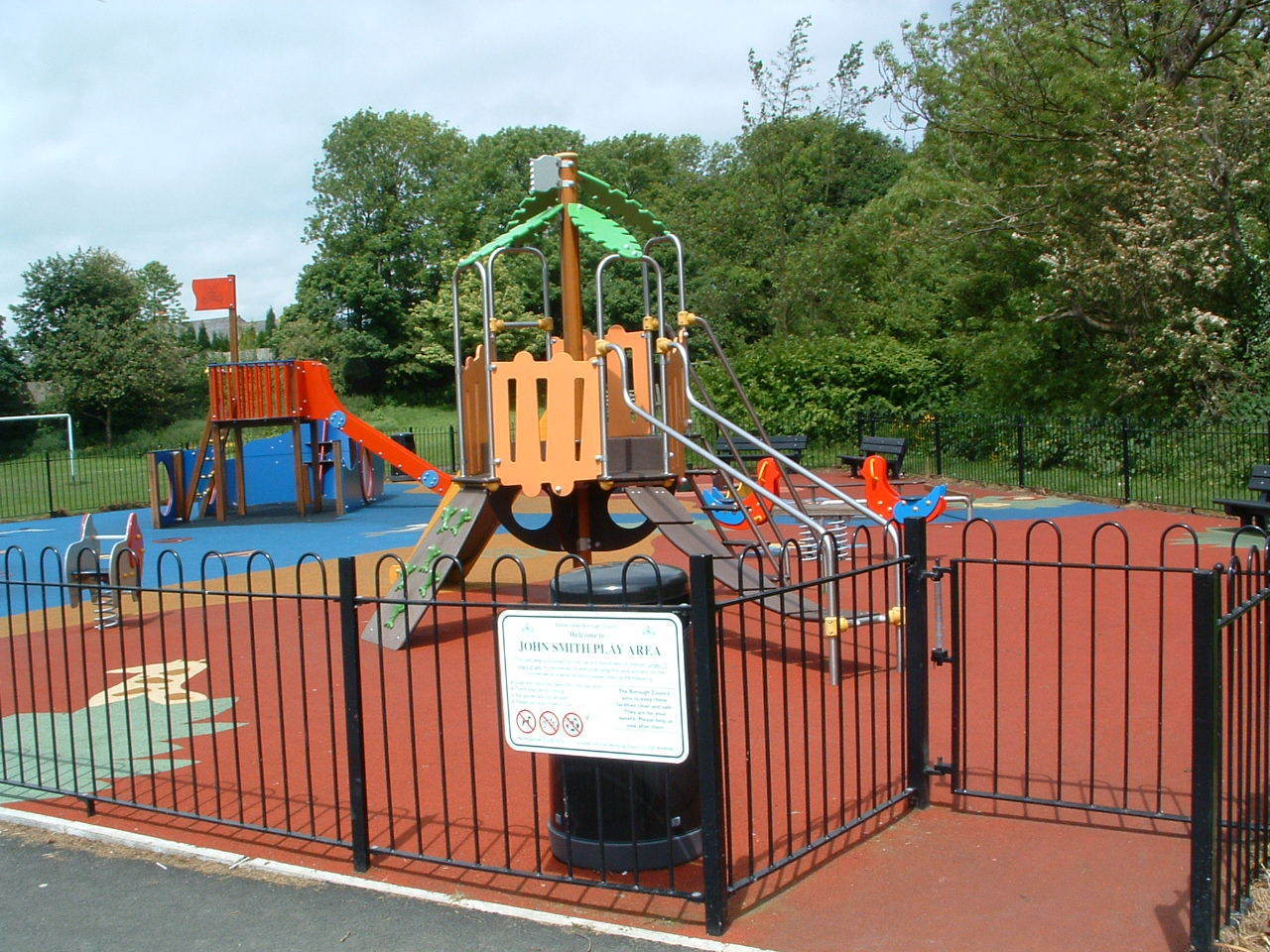 A Kit Fence Carpet playground