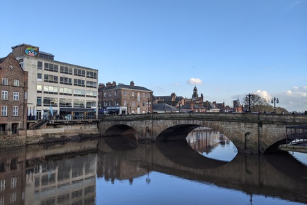 Ousebridge from North Street Gardens