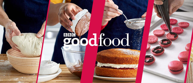 Images of food under the BBC Good food logo