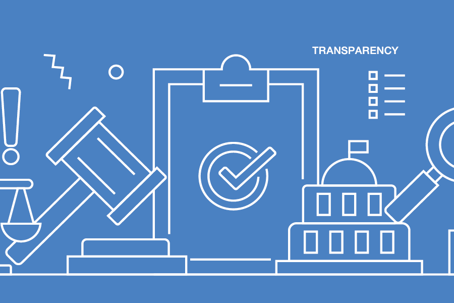 Flat line design illustration concept of Compliance.