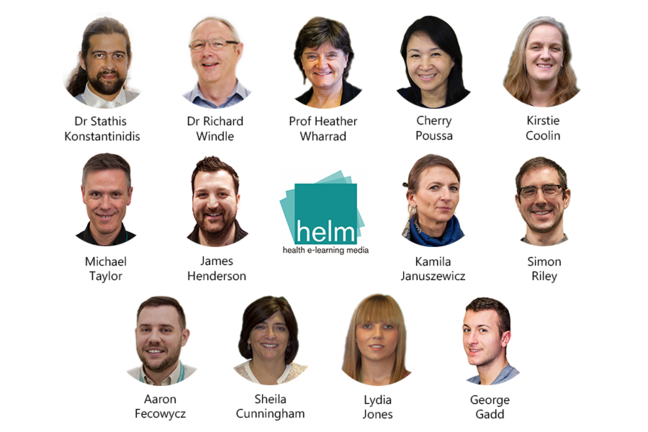 The Health E-Learning and Media (HELM) team