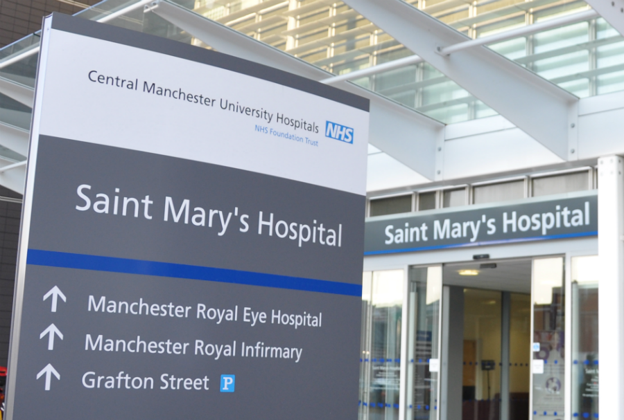 St Mary's hospital sign