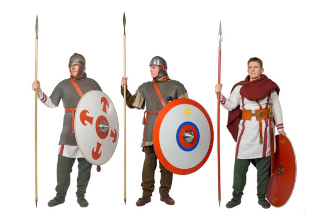 Some examples of late Roman military dress