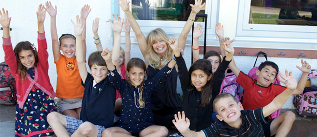 Goldie Hawn and children