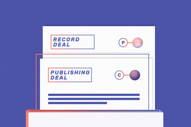Record and publishing contracts.