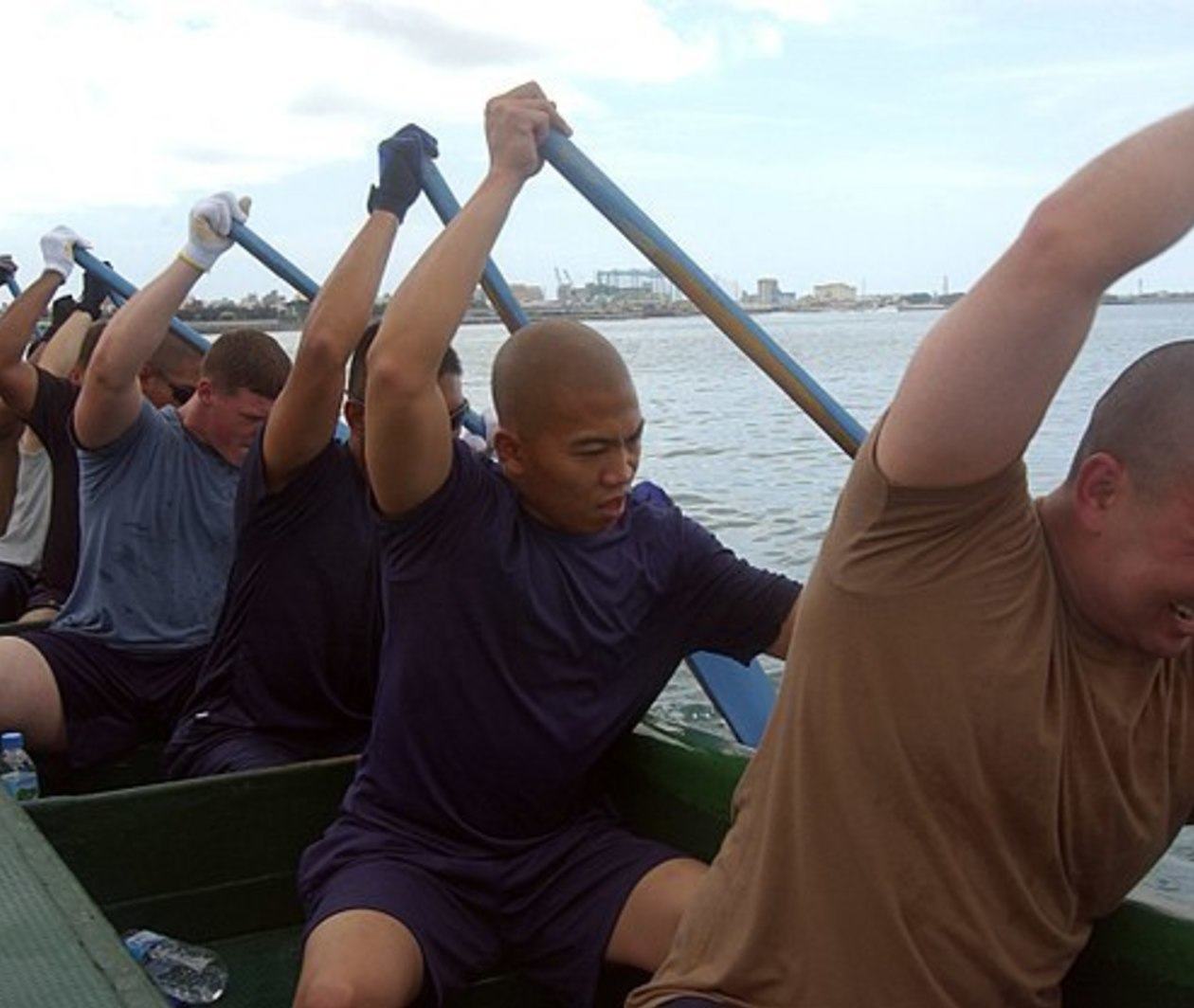 A rowing team.