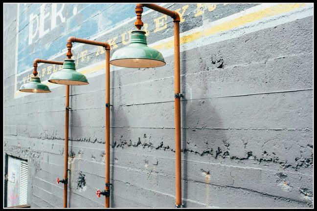 Showers created with waste materials