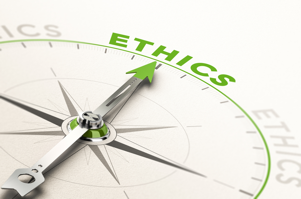 Arrow pointing at Ethics