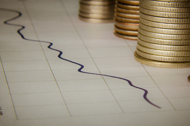 Coins next to graph