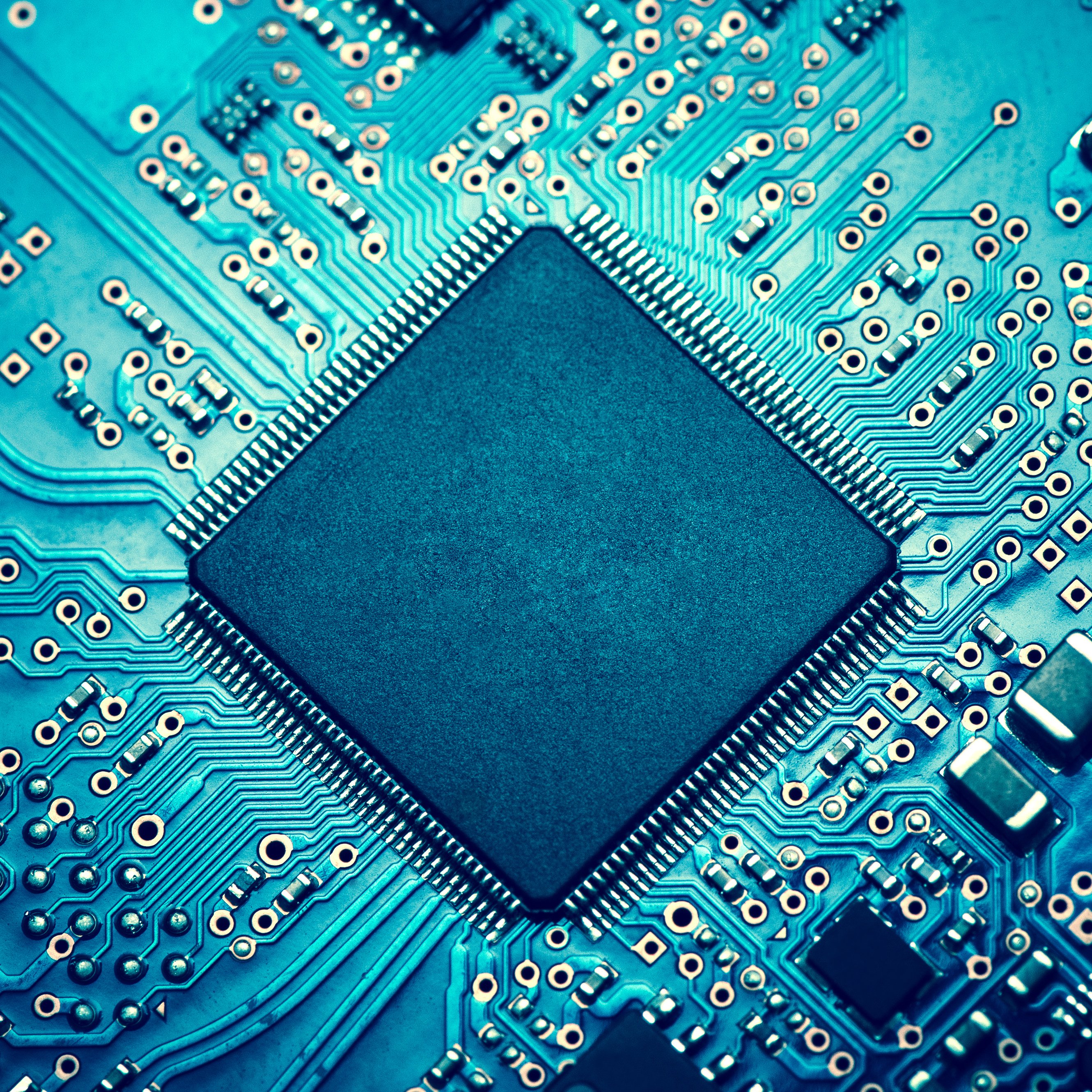 A blue microchip processor