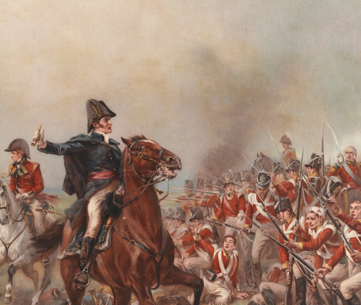 Wellington at the Battle of Waterloo