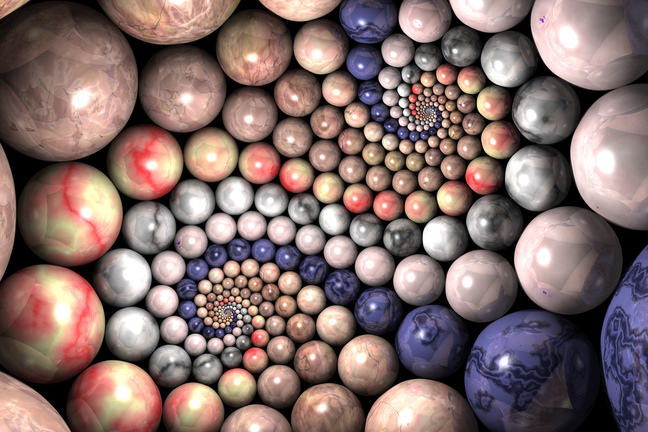 Coloured balls