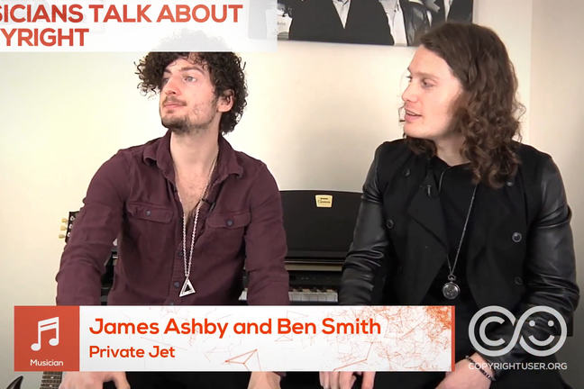 James Ashby and Ben Smith from the band Private Jet.