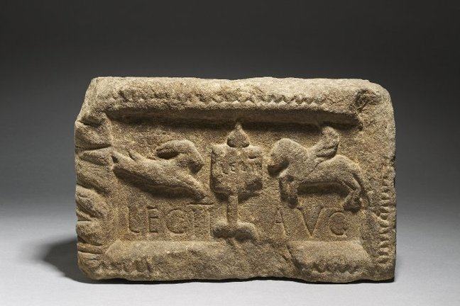 Mimitary building stone found at Benwell, Newcastle upon Tyne. © The Trustees of The British Museum.