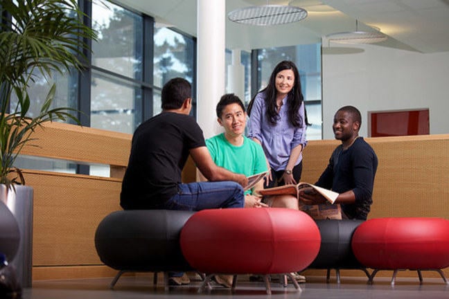 Students sitting in group