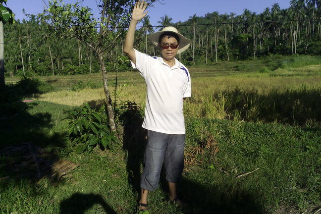 This photo was taken while I was visiting my grandfather's farm to introduce organic farming in Quezon province, the Philippines.