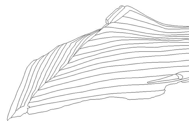 Sketch of Doel 1 during its excavation.