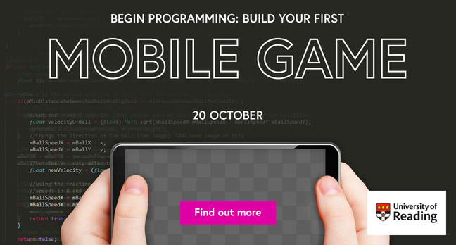 Free online course - 'Begin programming: build your first mobile game'