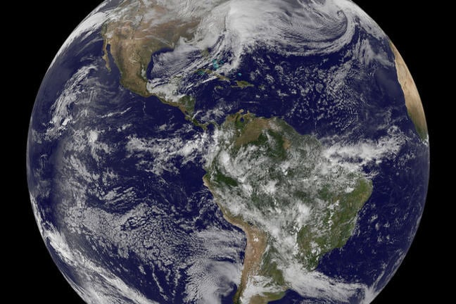 Photograph of the world taken