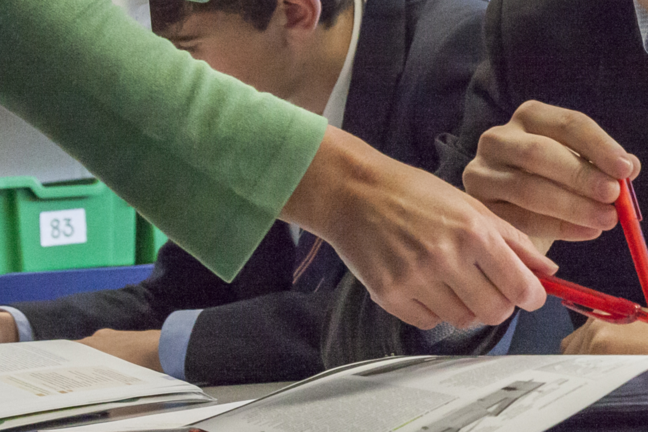 Students in a classroom