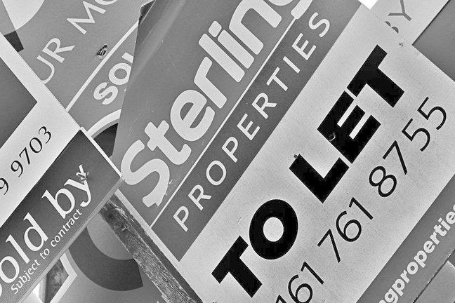 Property sale signs