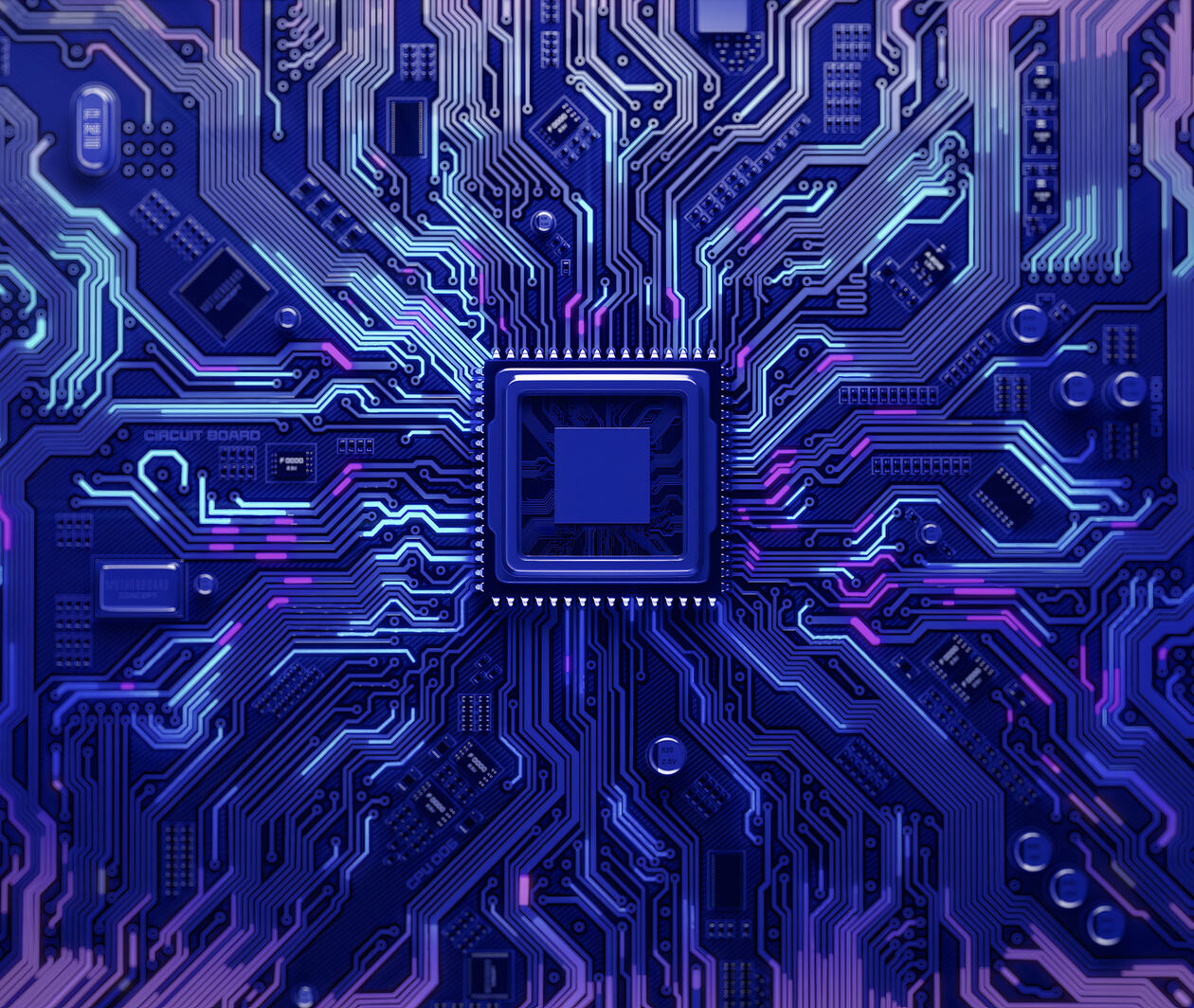 A circuit in blue depicting DAOs.