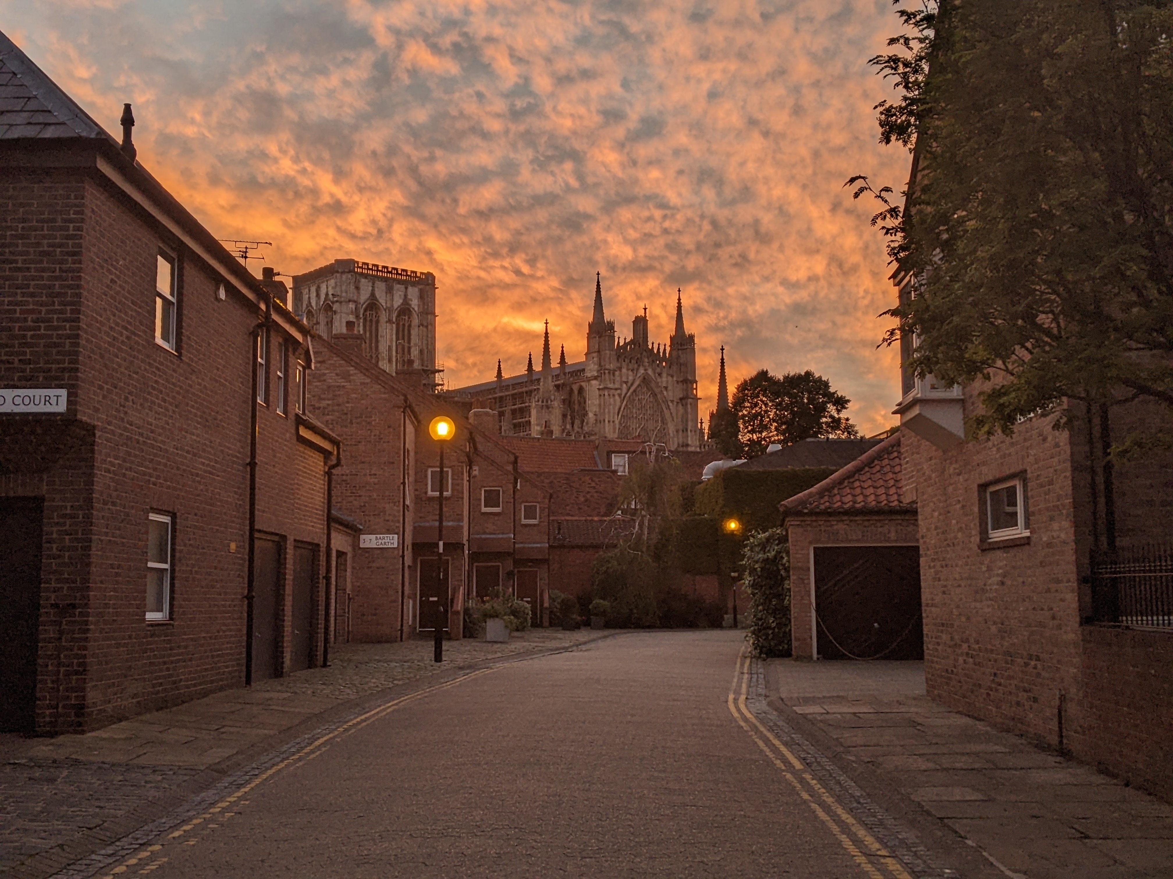 Minster view from Bartle Garth Street