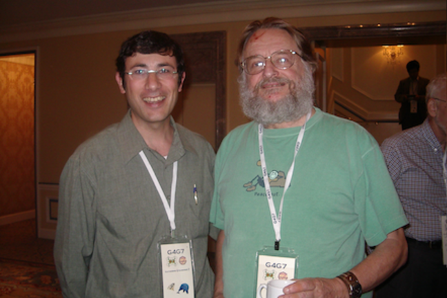 John Conway with Yossi Elran