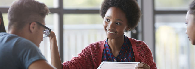 Group of people undertaking research