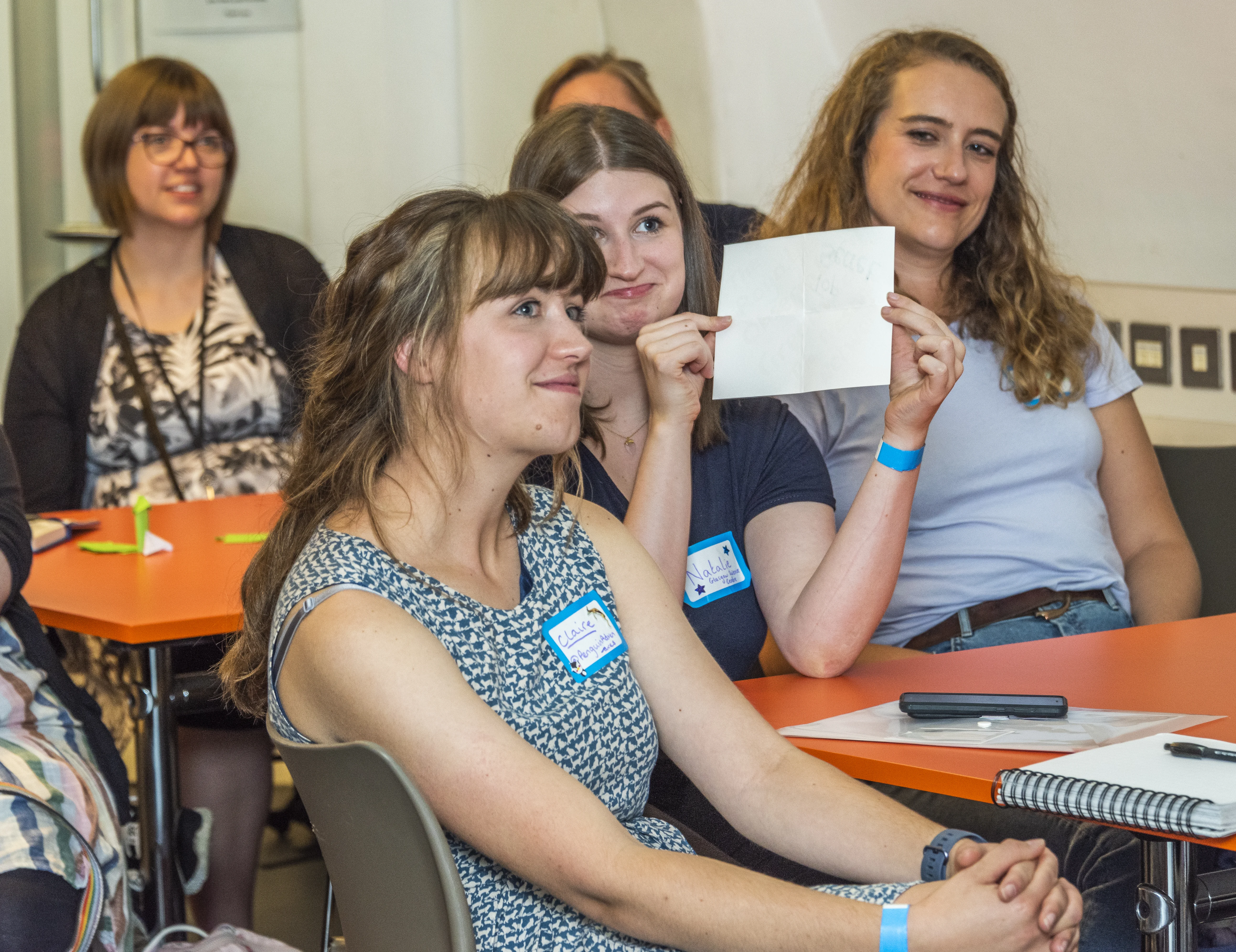 Presenters at a conference workshop