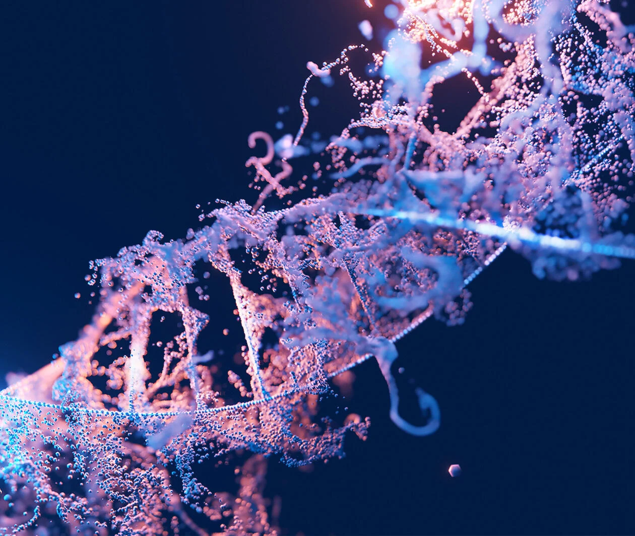 Particle with DNA structure