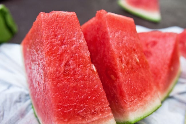 Sliced melon