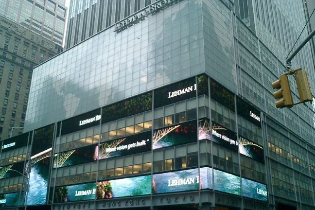 Exterior of Lehman Brothers building