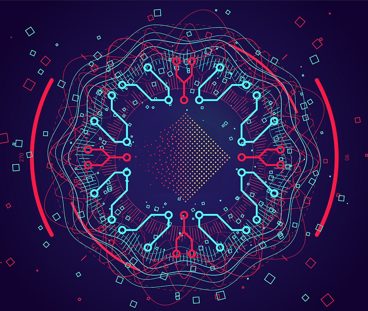 Complex data threads graphic visualisation