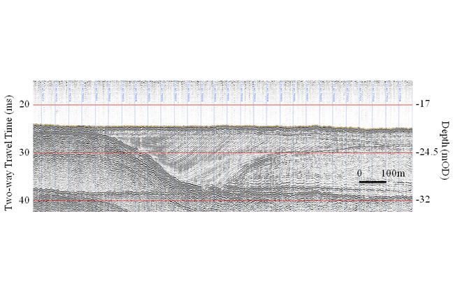 Buried palaeo-channel in the Thames Estuary