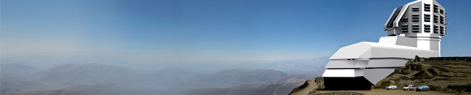 From the top of Cerro Pachón mountain in Chile
