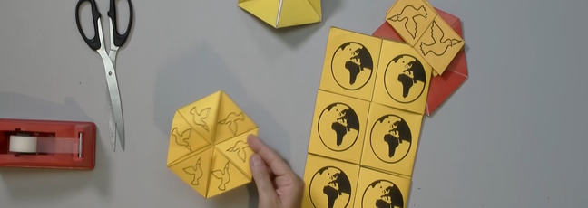 Assortment of flexagons