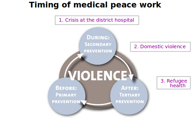 Model: Case 3 and timing of Medical Peace Work