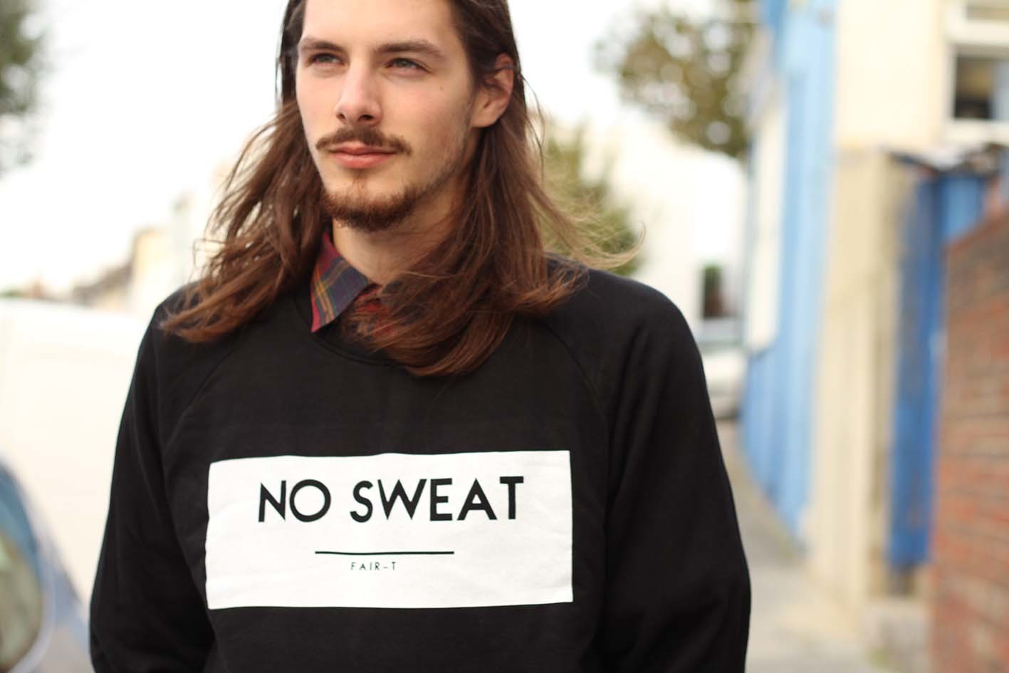 men's Fairtrade, sweatshop free sweat shirt from Fair-T