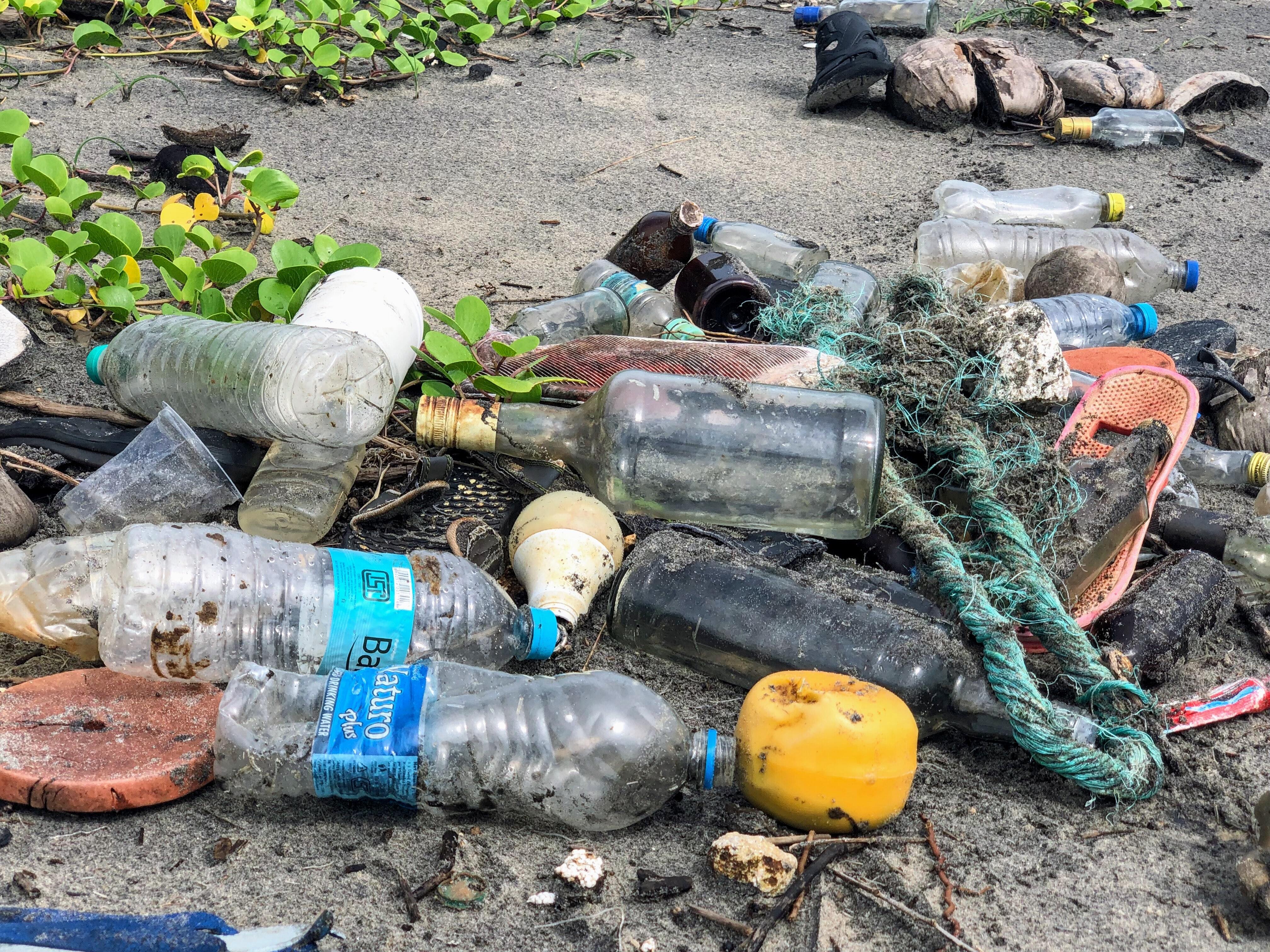 Garbage bottles