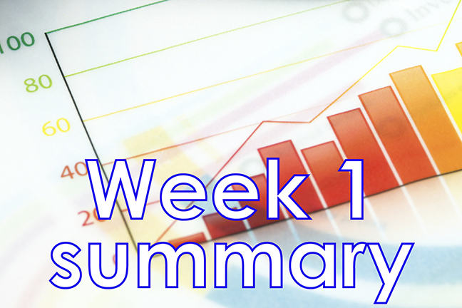Week 1 summary