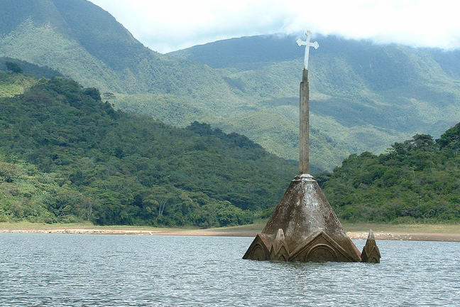 Submerged church