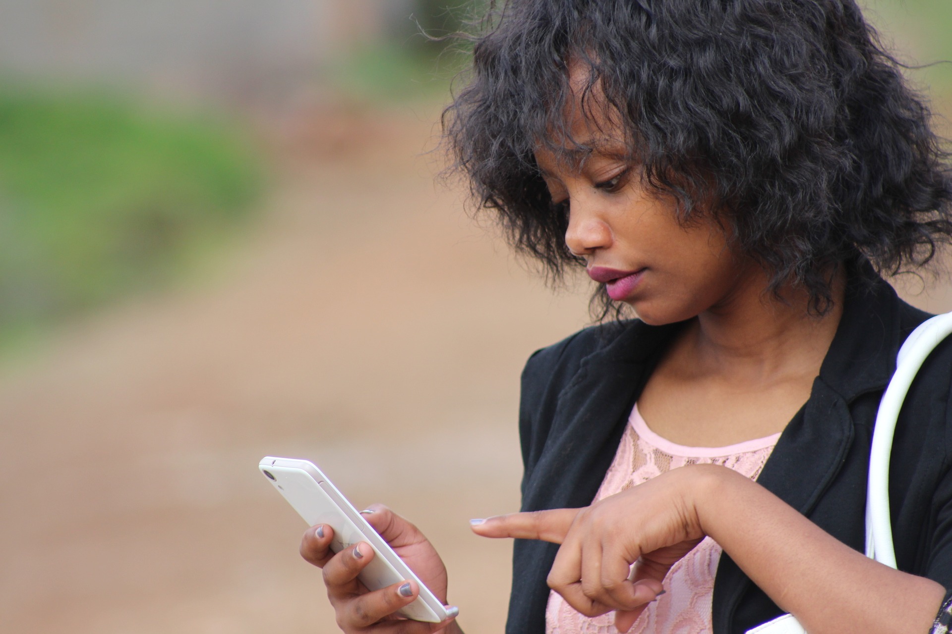 Girl on phone