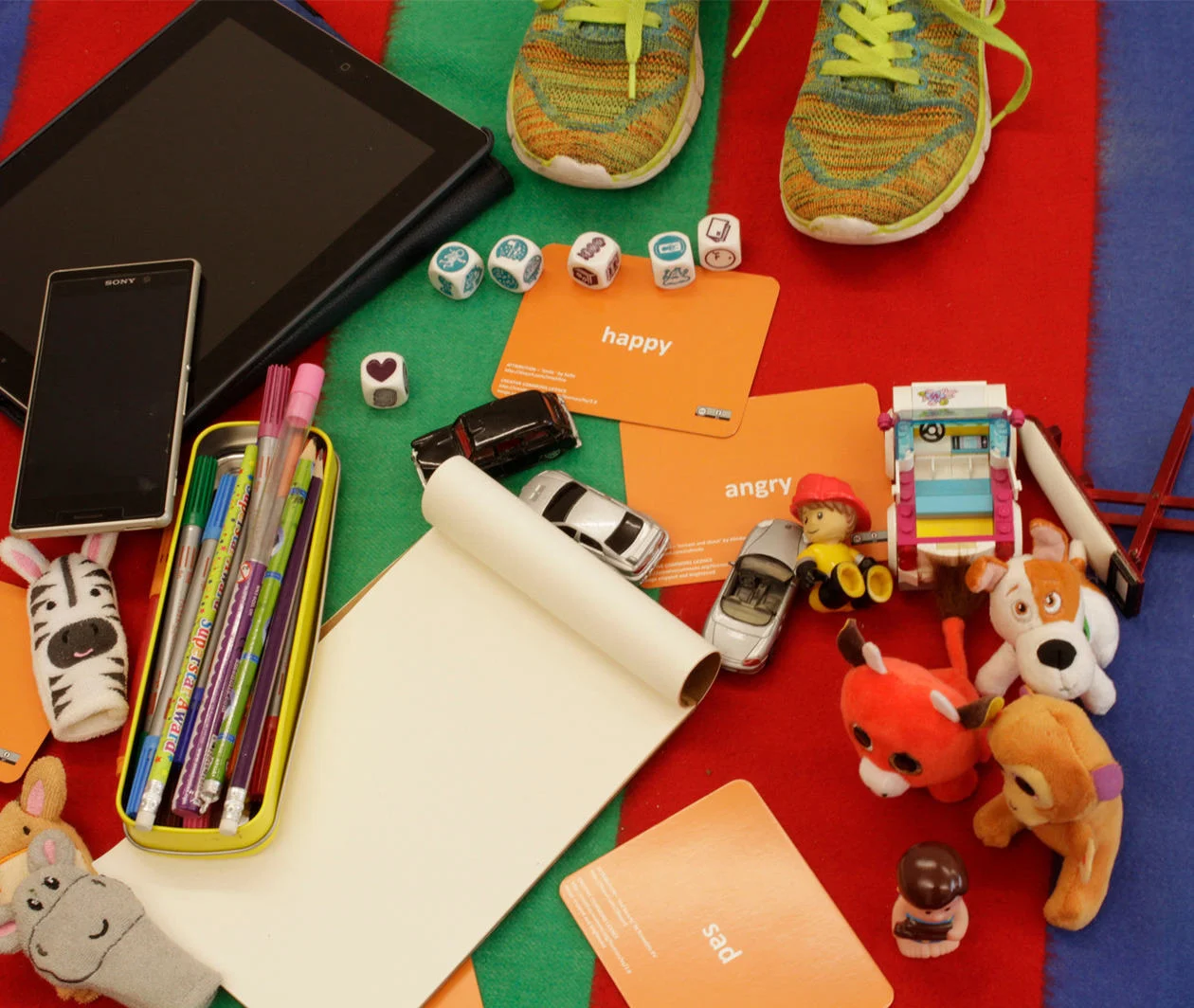 Selection of resources used in direct work with children