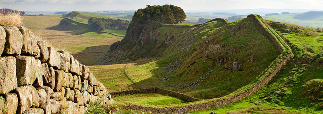 Hadrian's Wall - the Roman Empire's most heavily fortified frontier. Copyright Newcastle University.