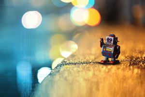 A small toy robot