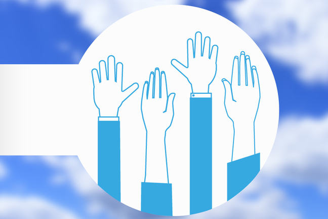 Hands raised