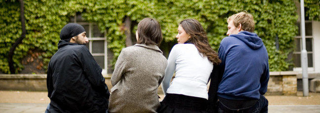 Students on campus
