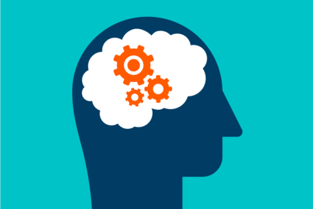 An illustration of a gear in a brain